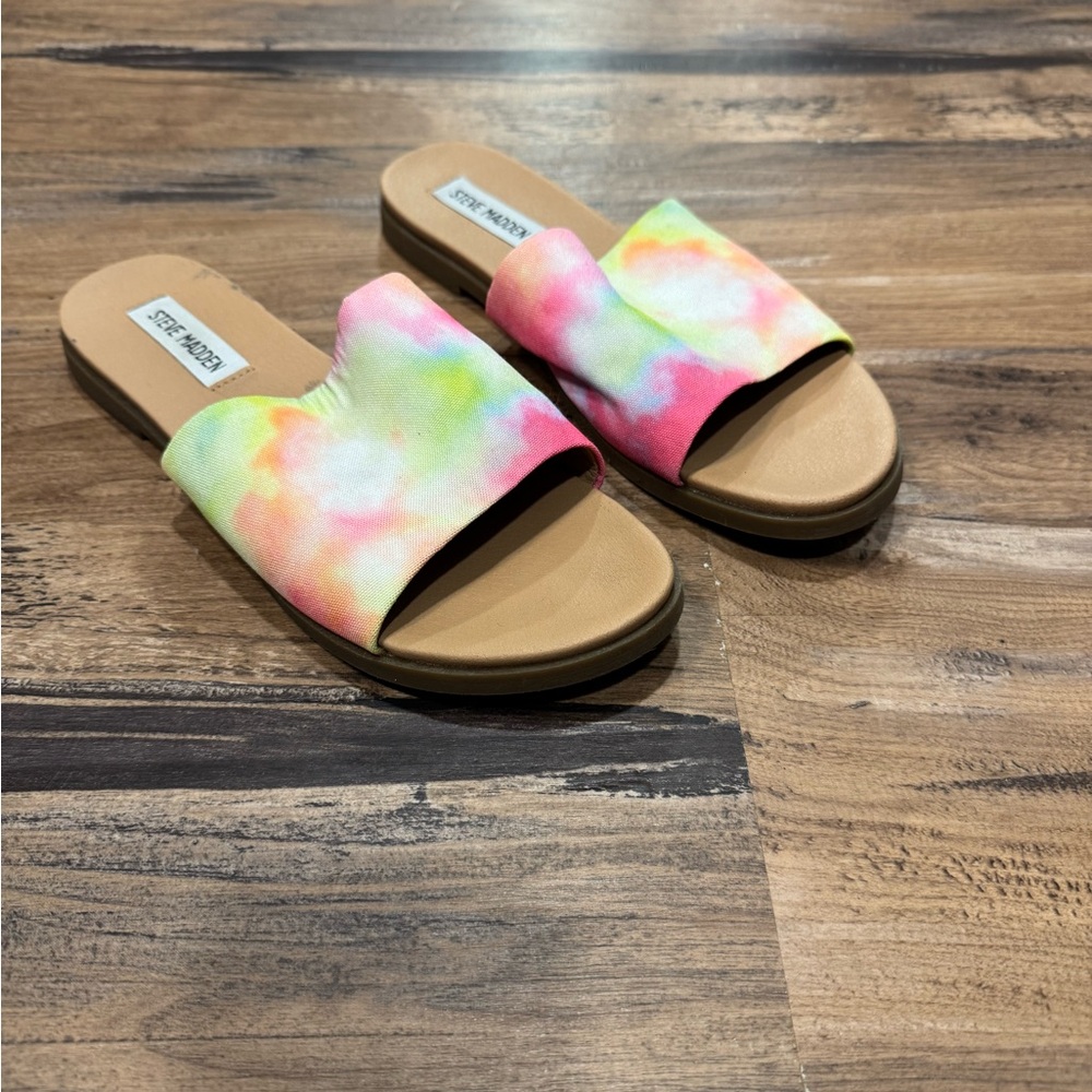 Steve Madden Women's Tie-Dye Slide Sandals